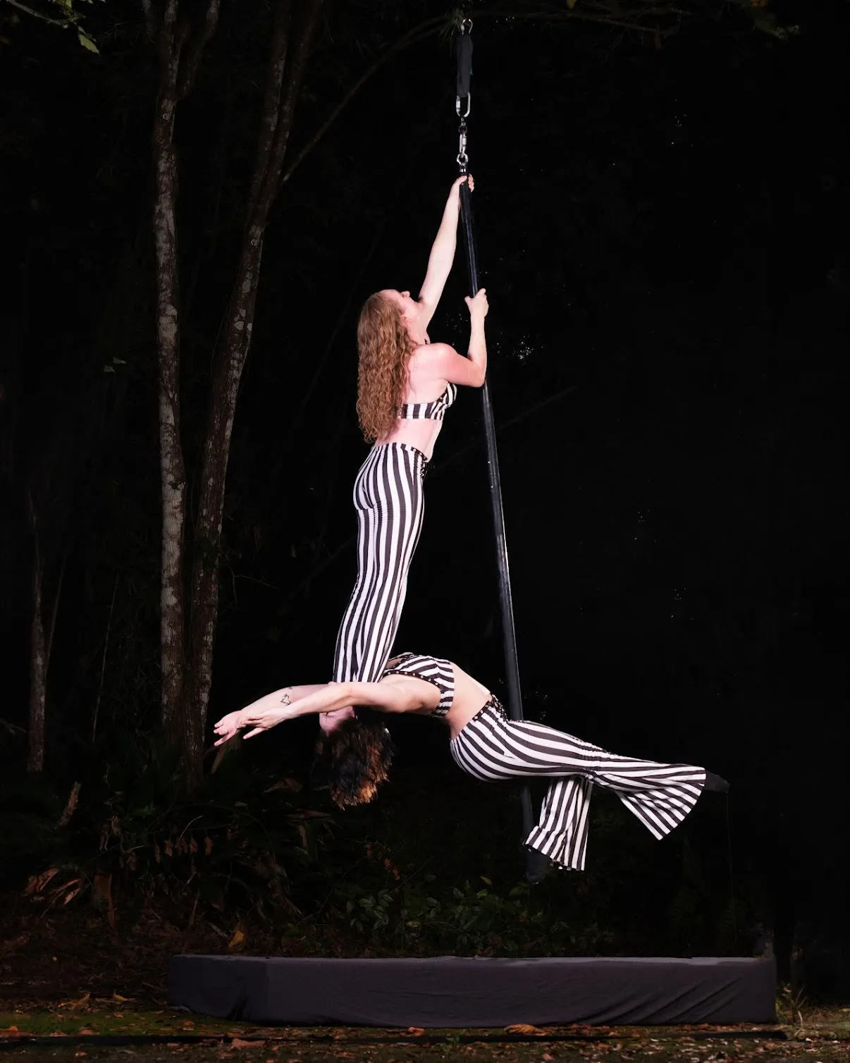 Aerial hoop performer