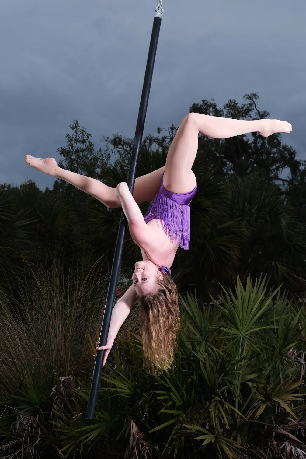 Aerial duo performance