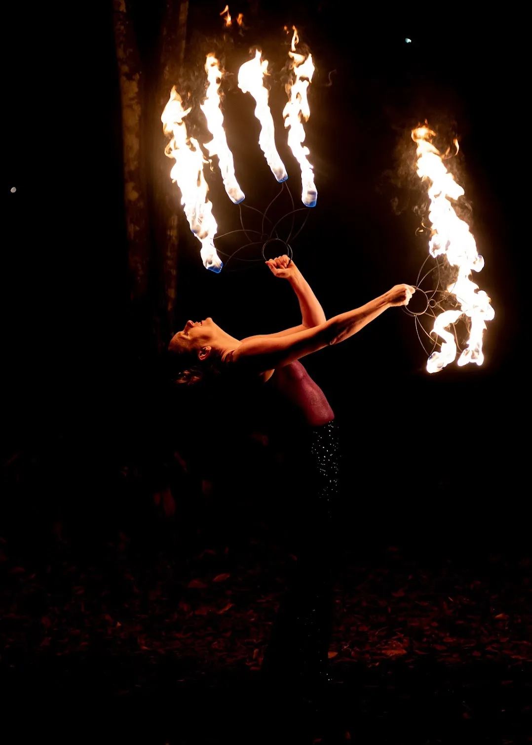 Fire hoop performance