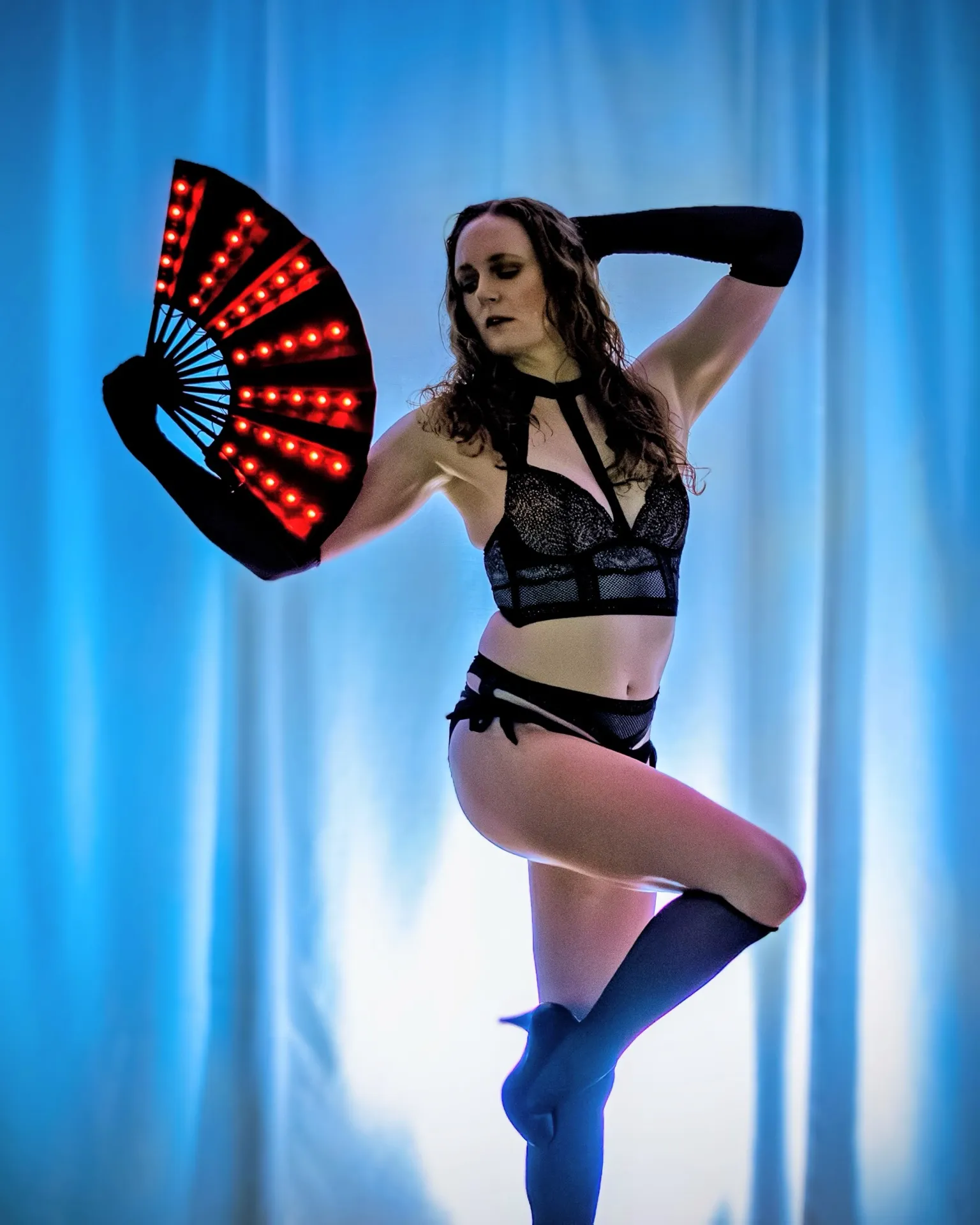 Aerial duo performance